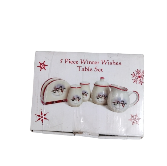 Dolgencorp 5 Piece Winter Wishes‎ Table Set NEW - Picture 5 of 10